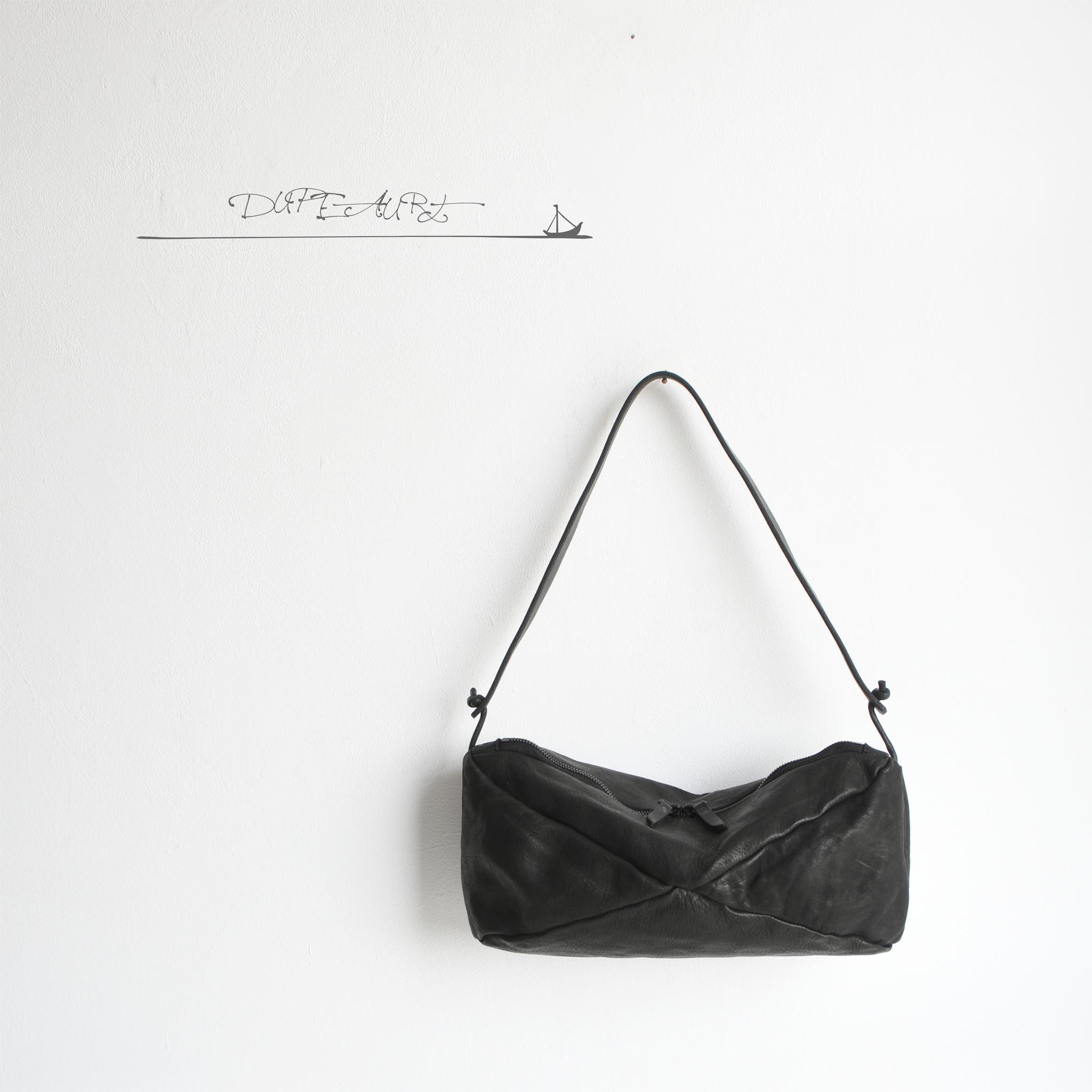 DUPEAURT/デュポー/3通りの持ち方を楽しめるスクエアボストン/本ヌメ牛革/製品染め/ブラック | 8枚目