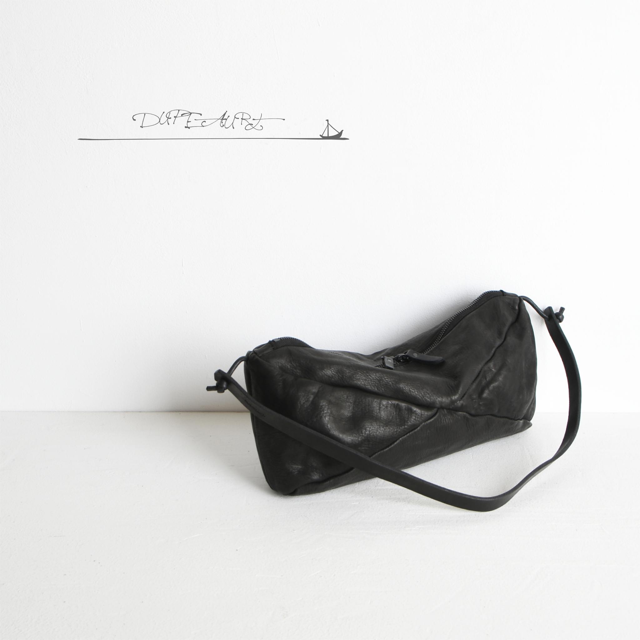 DUPEAURT/デュポー/3通りの持ち方を楽しめるスクエアボストン/本ヌメ牛革/製品染め/ブラック | 10枚目
