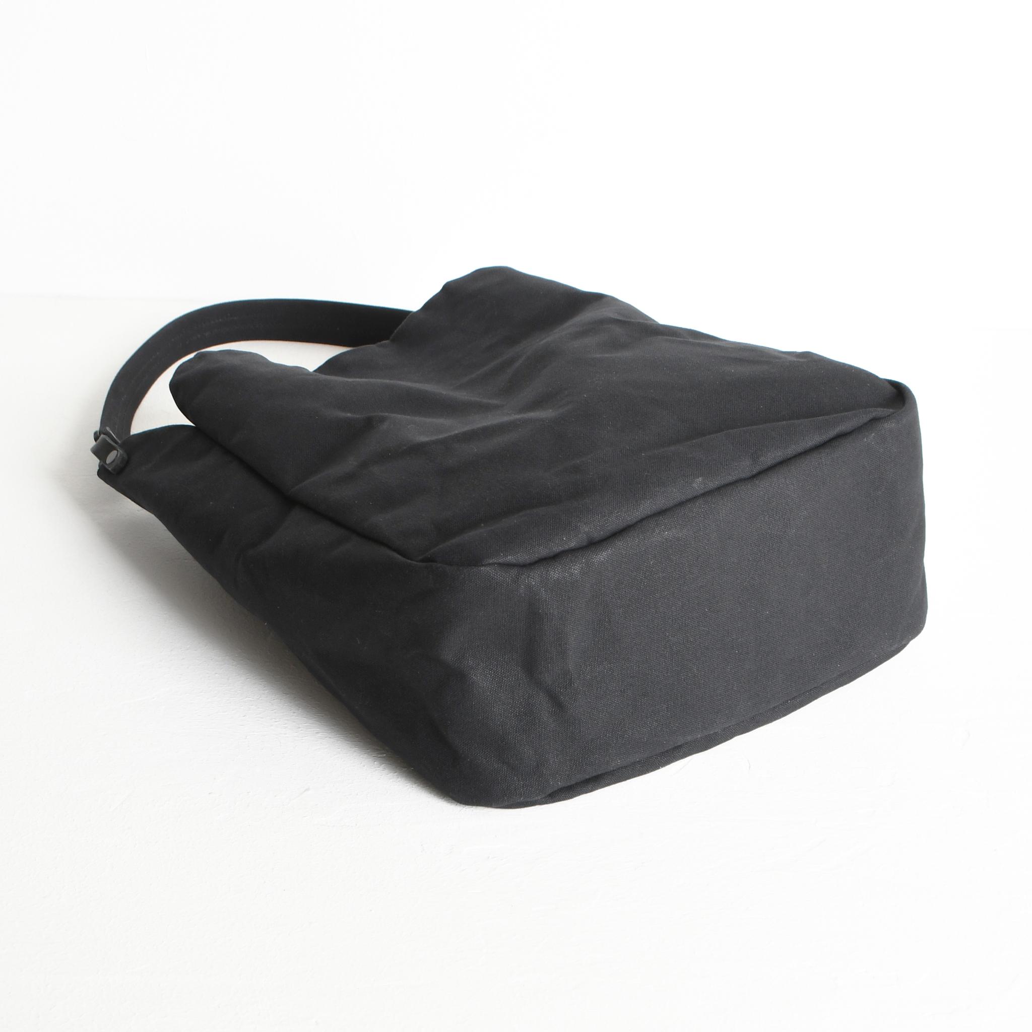 DUPEAURT/デュポー/本ヌメ革ハンドルの付いた2wayトートバッグ/防水帆布/A4対応/ブラック | 11枚目