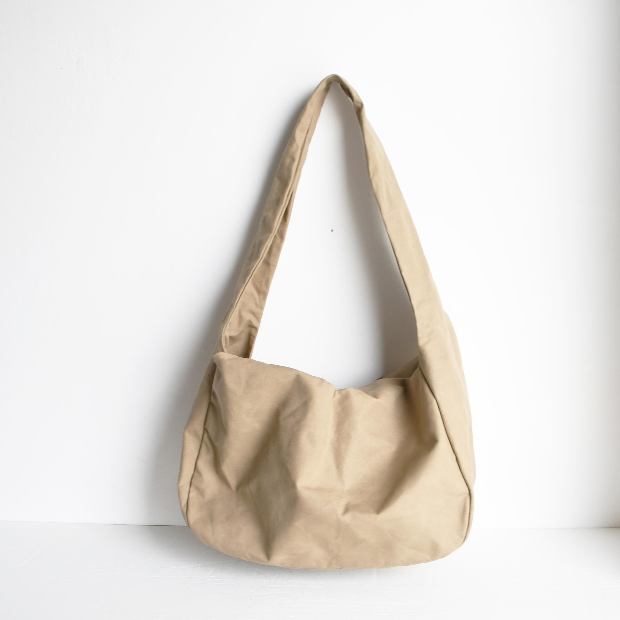 DUPEAURT/デュポー/手持ちも出来る3wayショルダーバッグ/パラフィン防水綿帆布/大容量/カーキベージュ | 8枚目