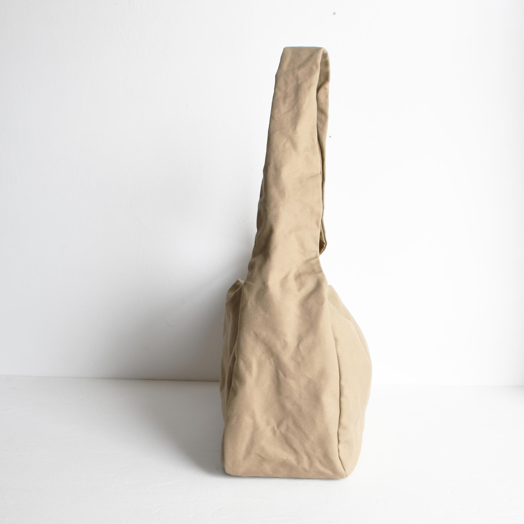 DUPEAURT/デュポー/手持ちも出来る3wayショルダーバッグ/パラフィン防水綿帆布/大容量/カーキベージュ | 9枚目