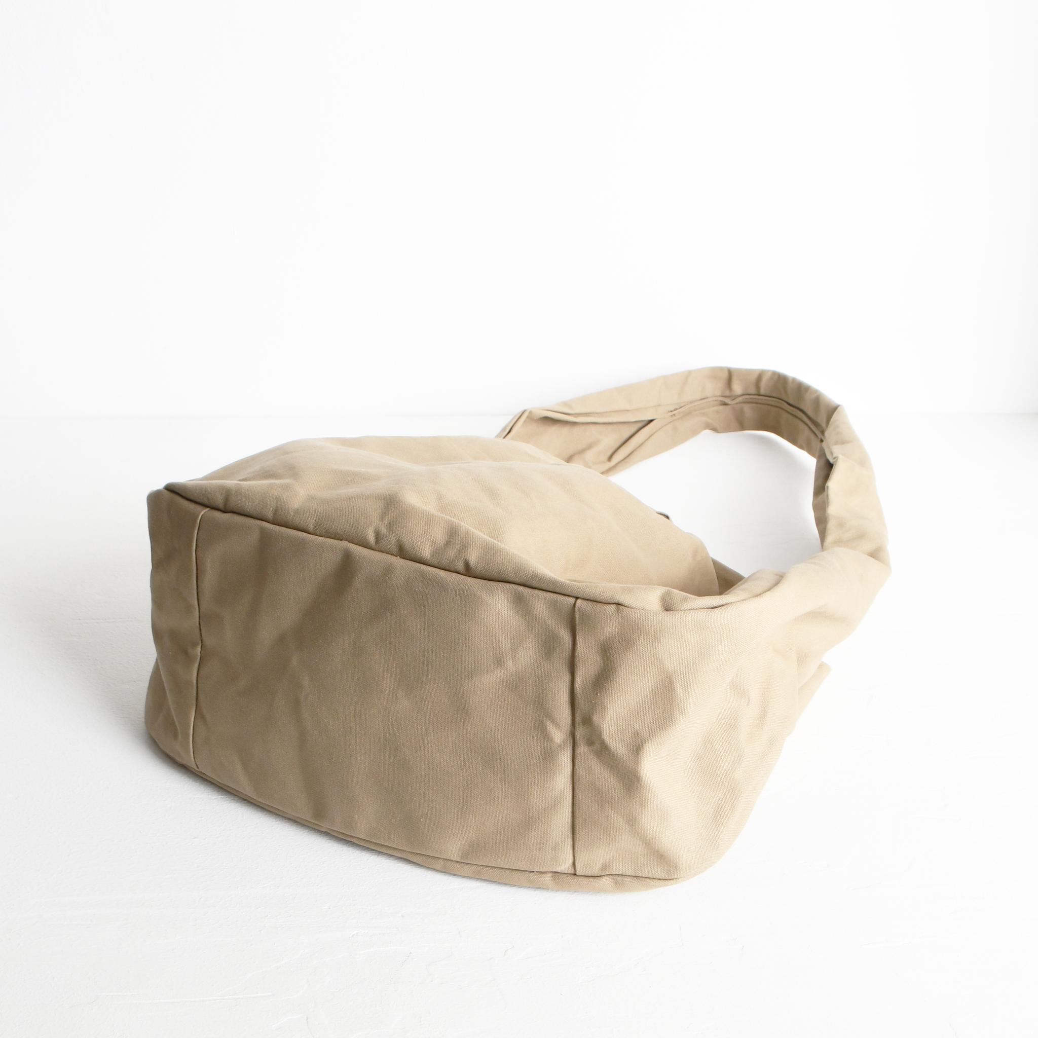 DUPEAURT/デュポー/手持ちも出来る3wayショルダーバッグ/パラフィン防水綿帆布/大容量/カーキベージュ | 10枚目