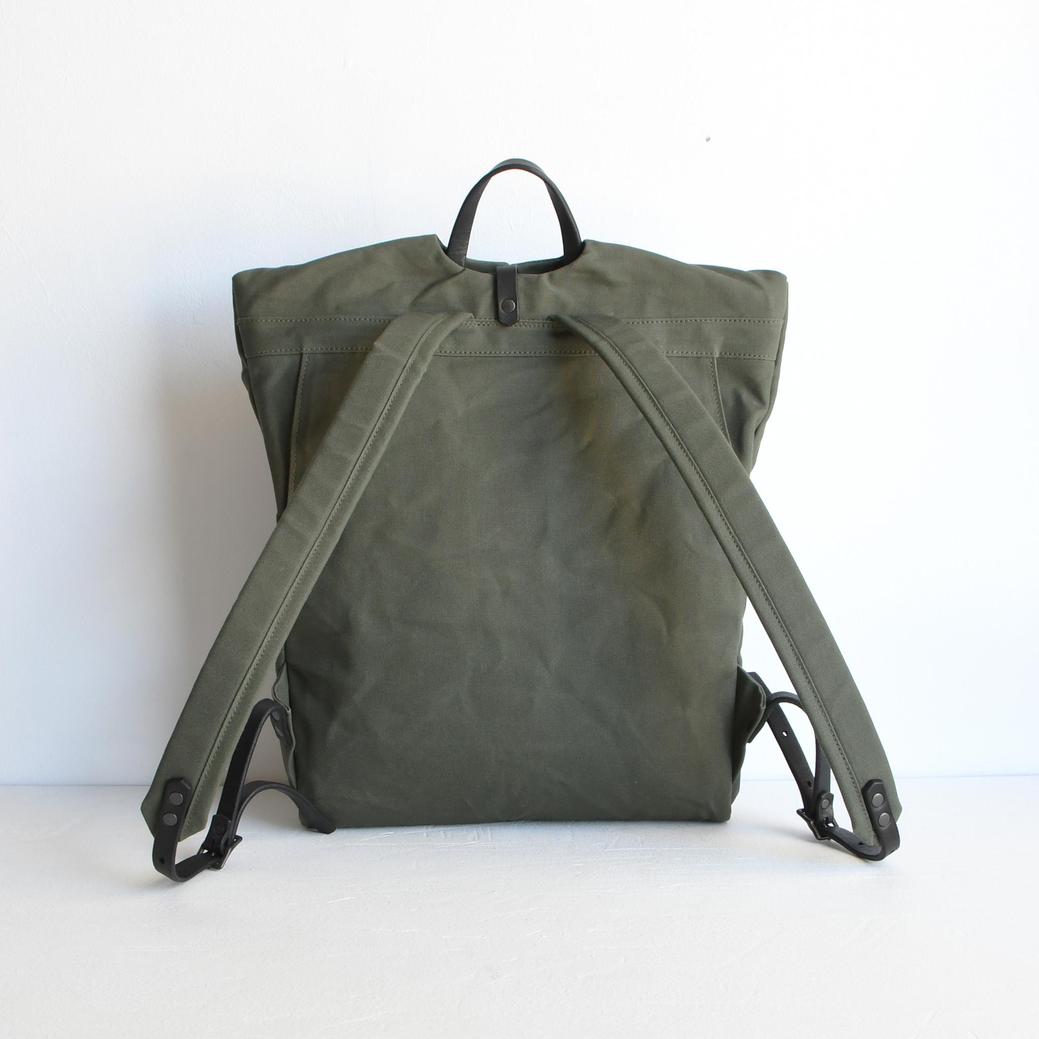 DUPEAURT/デュポー/普段使いも出来る仕事リュック/パラフィン防水帆布/ノートブック/ミリタリー | 6枚目