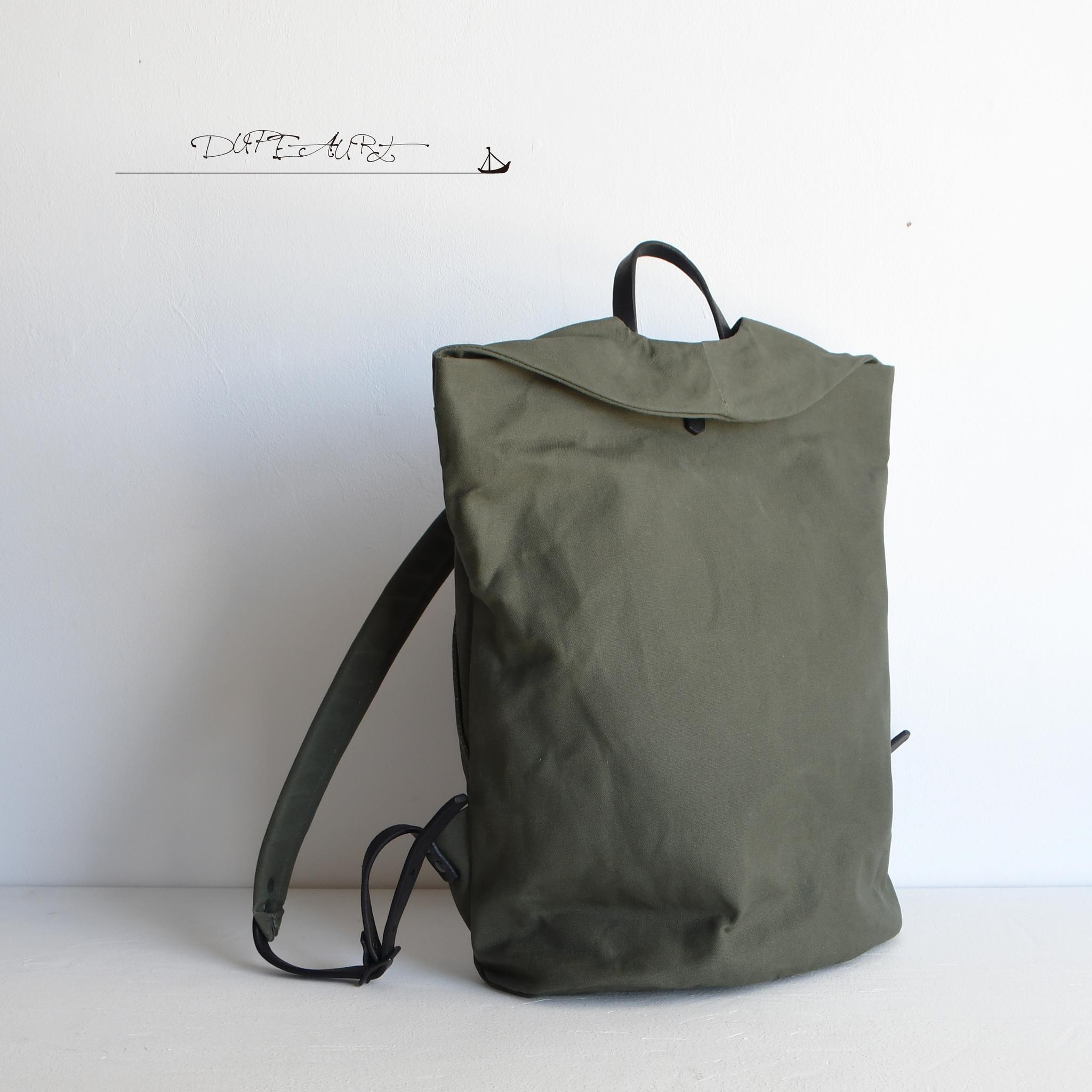 DUPEAURT/デュポー/普段使いも出来る仕事リュック/パラフィン防水帆布/ノートブック/ミリタリー | 7枚目