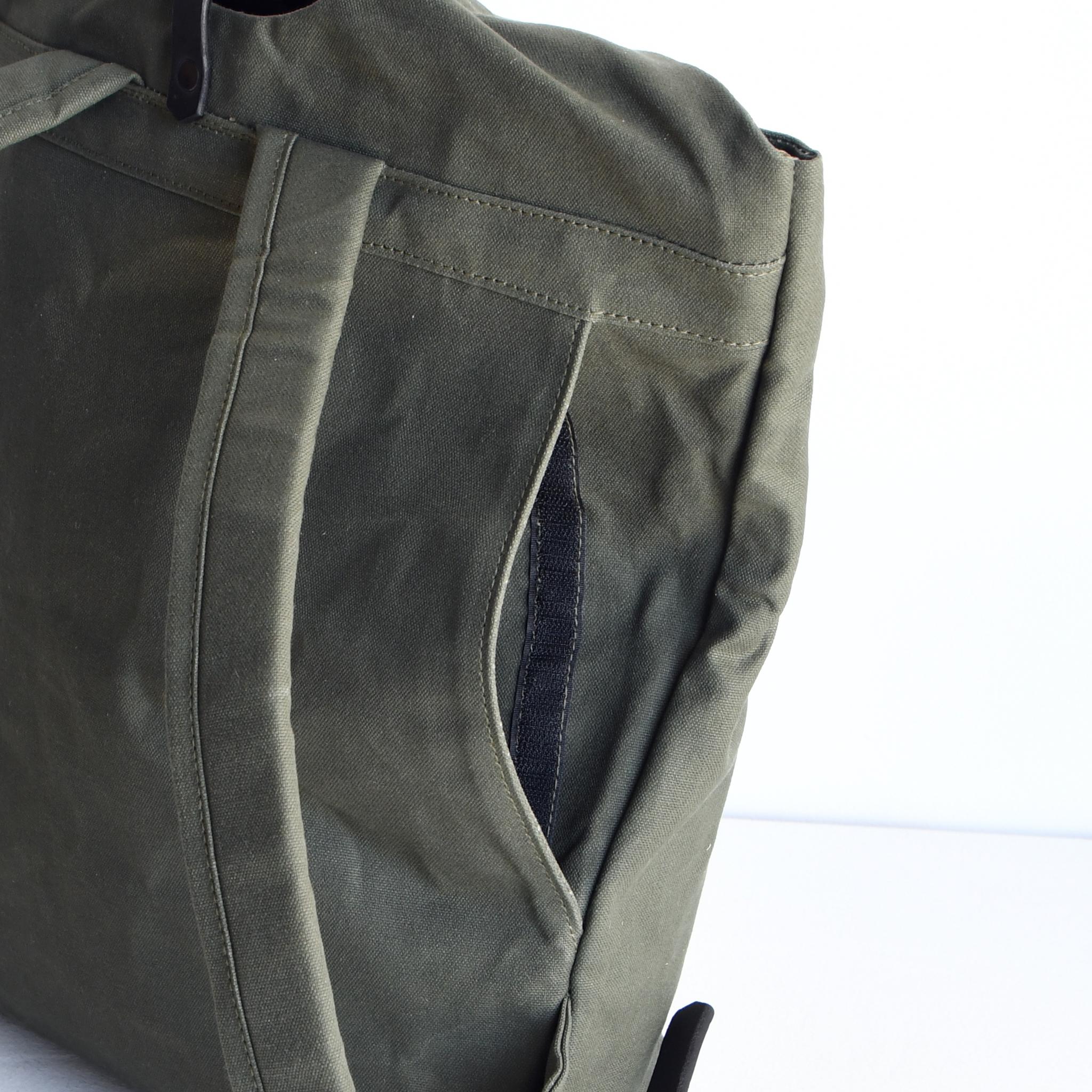 DUPEAURT/デュポー/普段使いも出来る仕事リュック/パラフィン防水帆布/ノートブック/ミリタリー | 12枚目