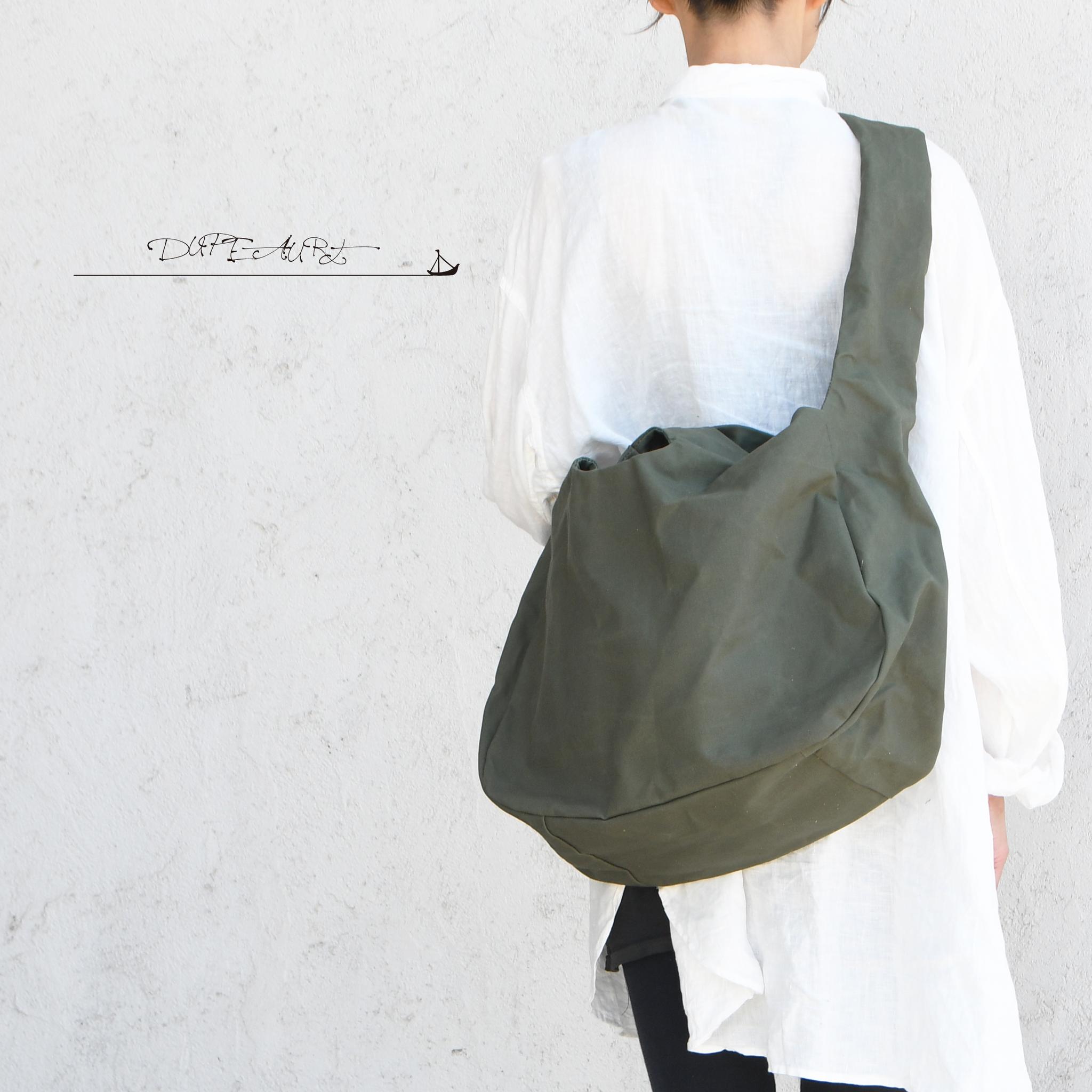 DUPEAURT/デュポー/手持ちも出来る3wayショルダーバッグ/パラフィン防水綿帆布/大容量/ミリタリー | 3枚目