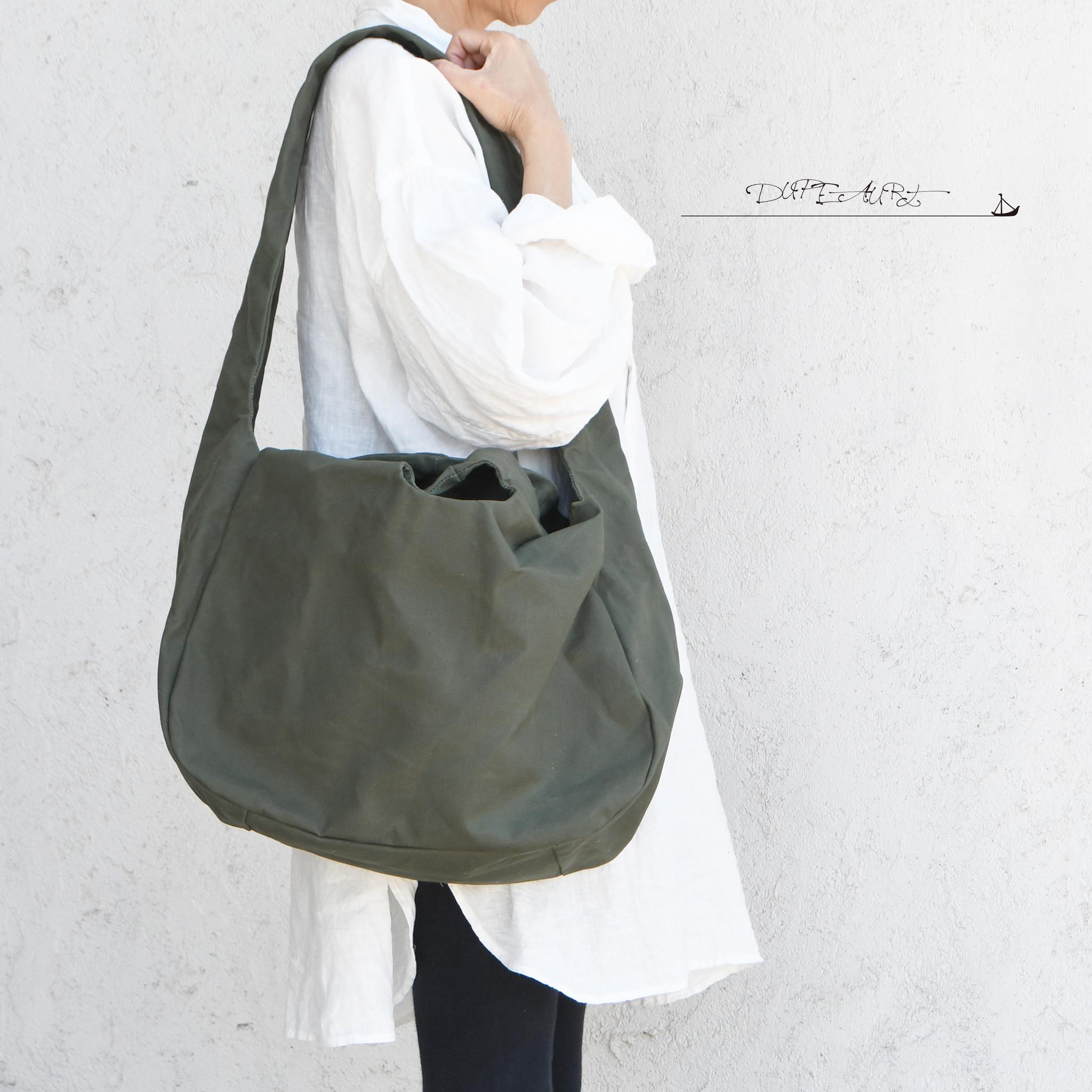 DUPEAURT/デュポー/手持ちも出来る3wayショルダーバッグ/パラフィン防水綿帆布/大容量/ミリタリー | 5枚目