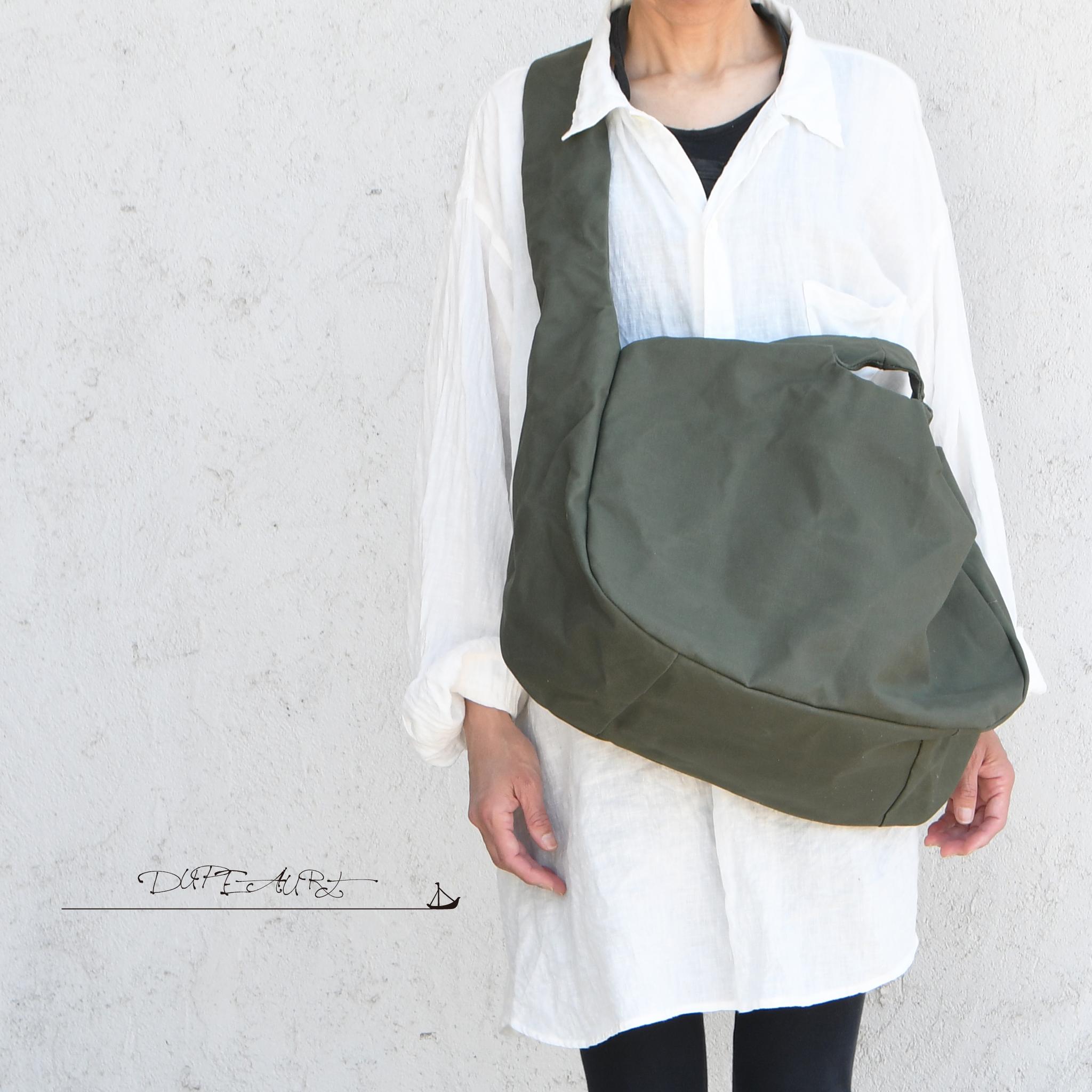 DUPEAURT/デュポー/手持ちも出来る3wayショルダーバッグ/パラフィン防水綿帆布/大容量/ミリタリー | 6枚目