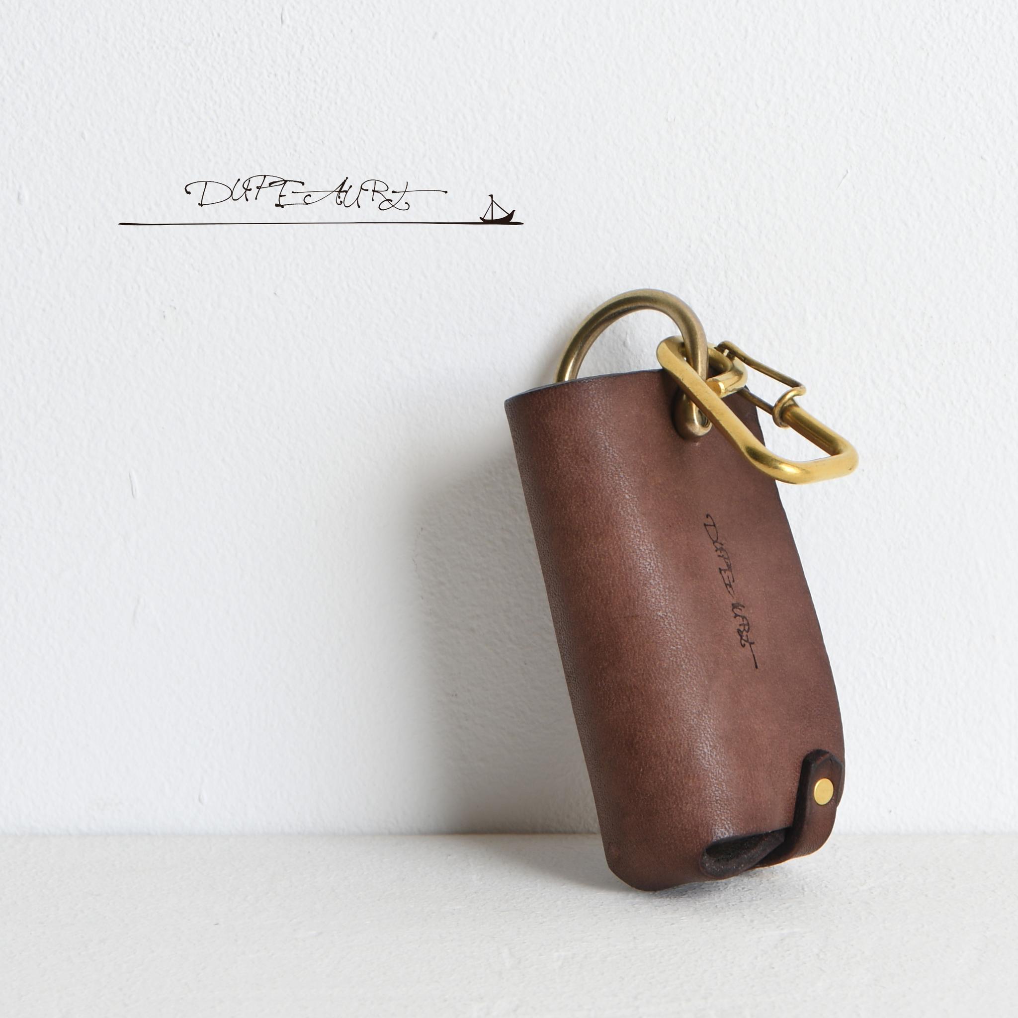 DUPEAURT/デュポー/キーケース/キーホルダー/スマートキー/真鍮製カラビナ/ベジタブルタンニン鞣し/モカ | 3枚目