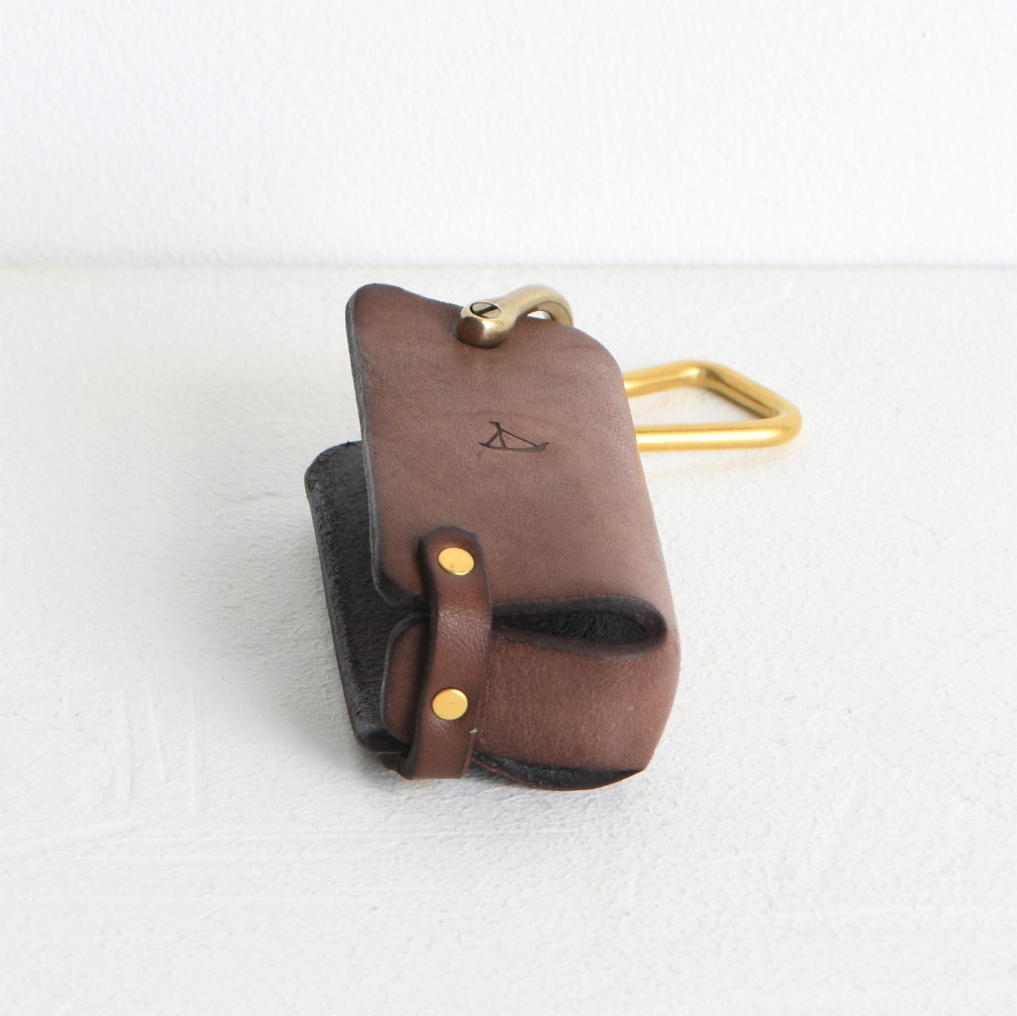 DUPEAURT/デュポー/キーケース/キーホルダー/スマートキー/真鍮製カラビナ/ベジタブルタンニン鞣し/モカ | 5枚目