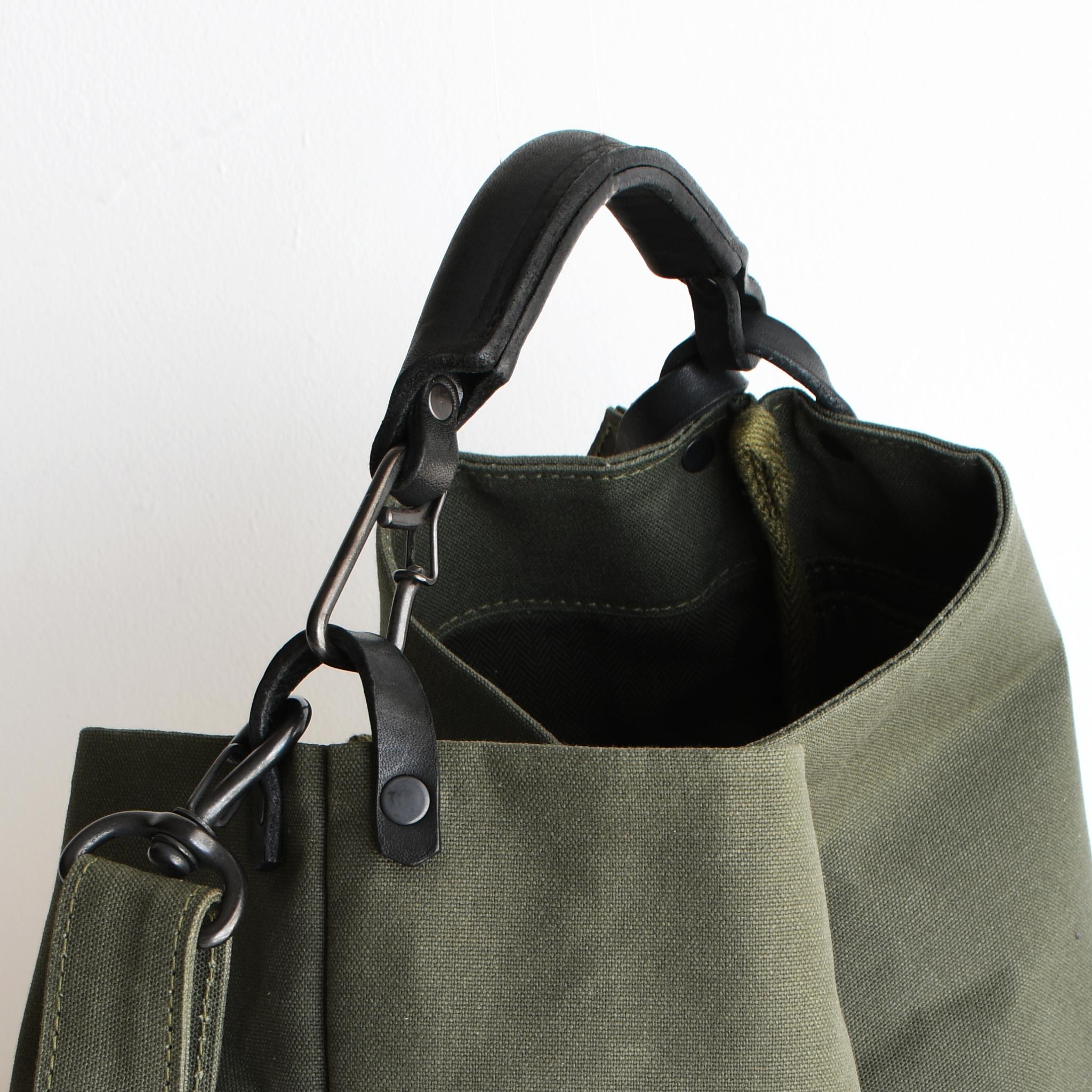 DUPEAURT/デュポー/ハンドルとショルダーで異なるフォルムの2wayバッグ/普段使いサイズ/ミリタリー | 14枚目