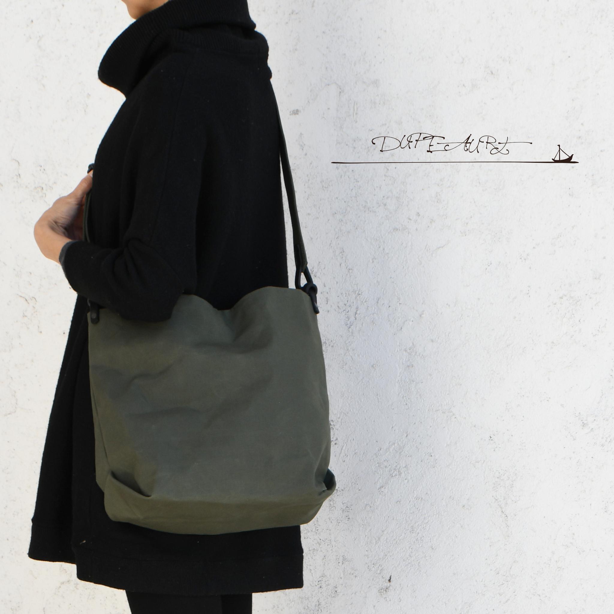 DUPEAURT/デュポー/ハンドルとショルダーで異なるフォルムの2wayバッグ/普段使いサイズ/ミリタリー | 4枚目