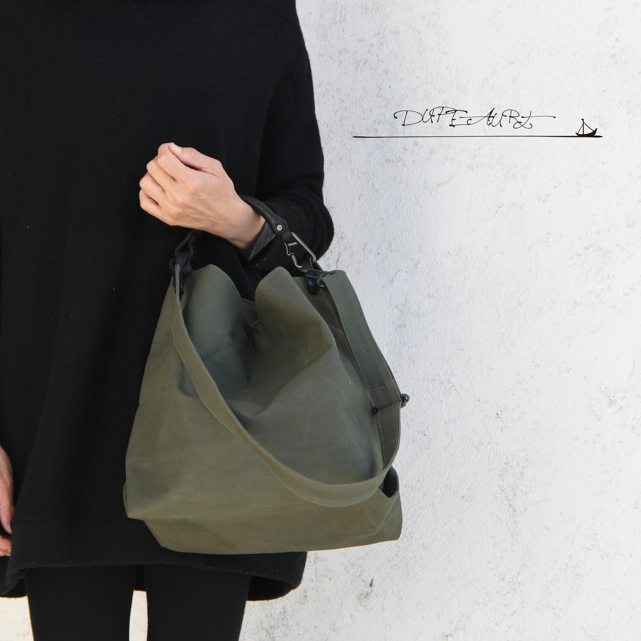 DUPEAURT/デュポー/ハンドルとショルダーで異なるフォルムの2wayバッグ/普段使いサイズ/ミリタリー | 6枚目