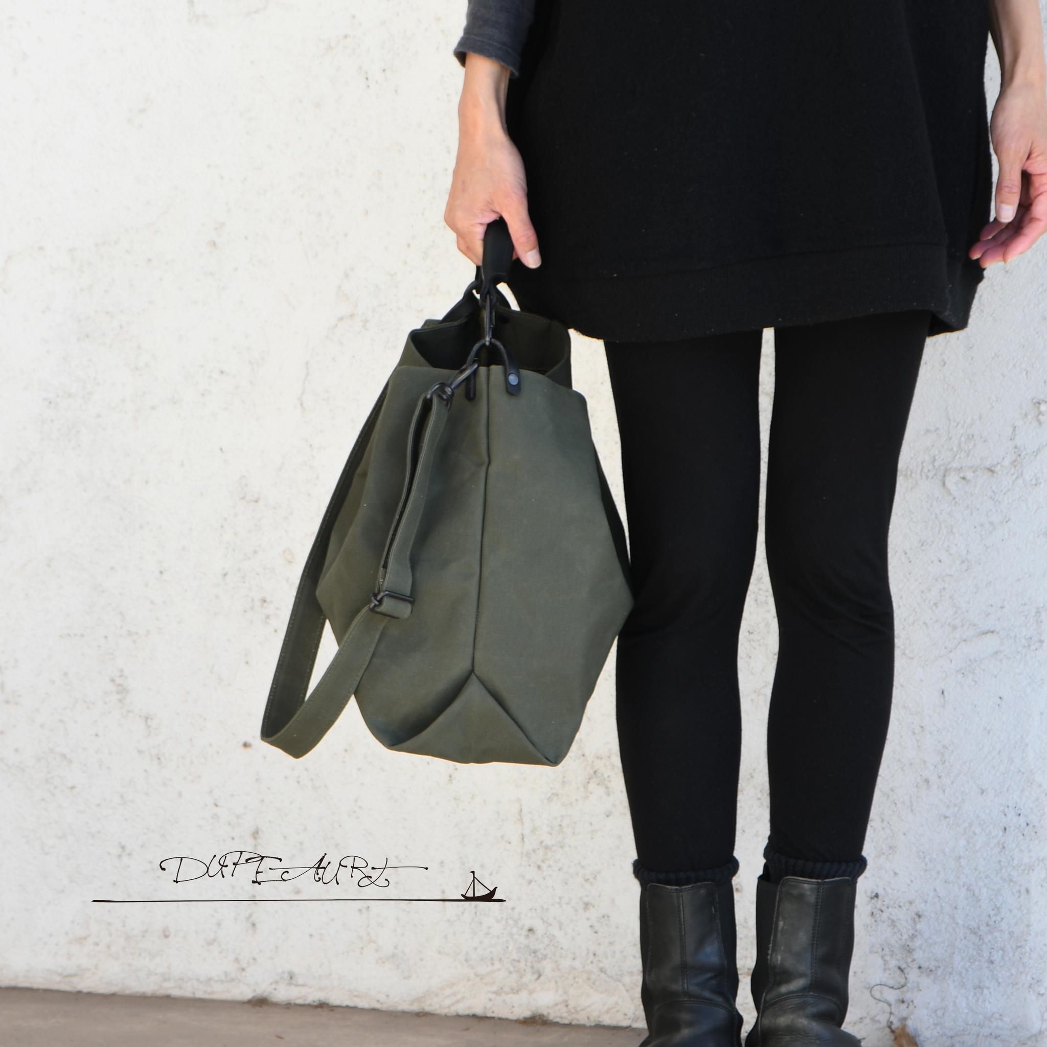 DUPEAURT/デュポー/ハンドルとショルダーで異なるフォルムの2wayバッグ/普段使いサイズ/ミリタリー | 7枚目