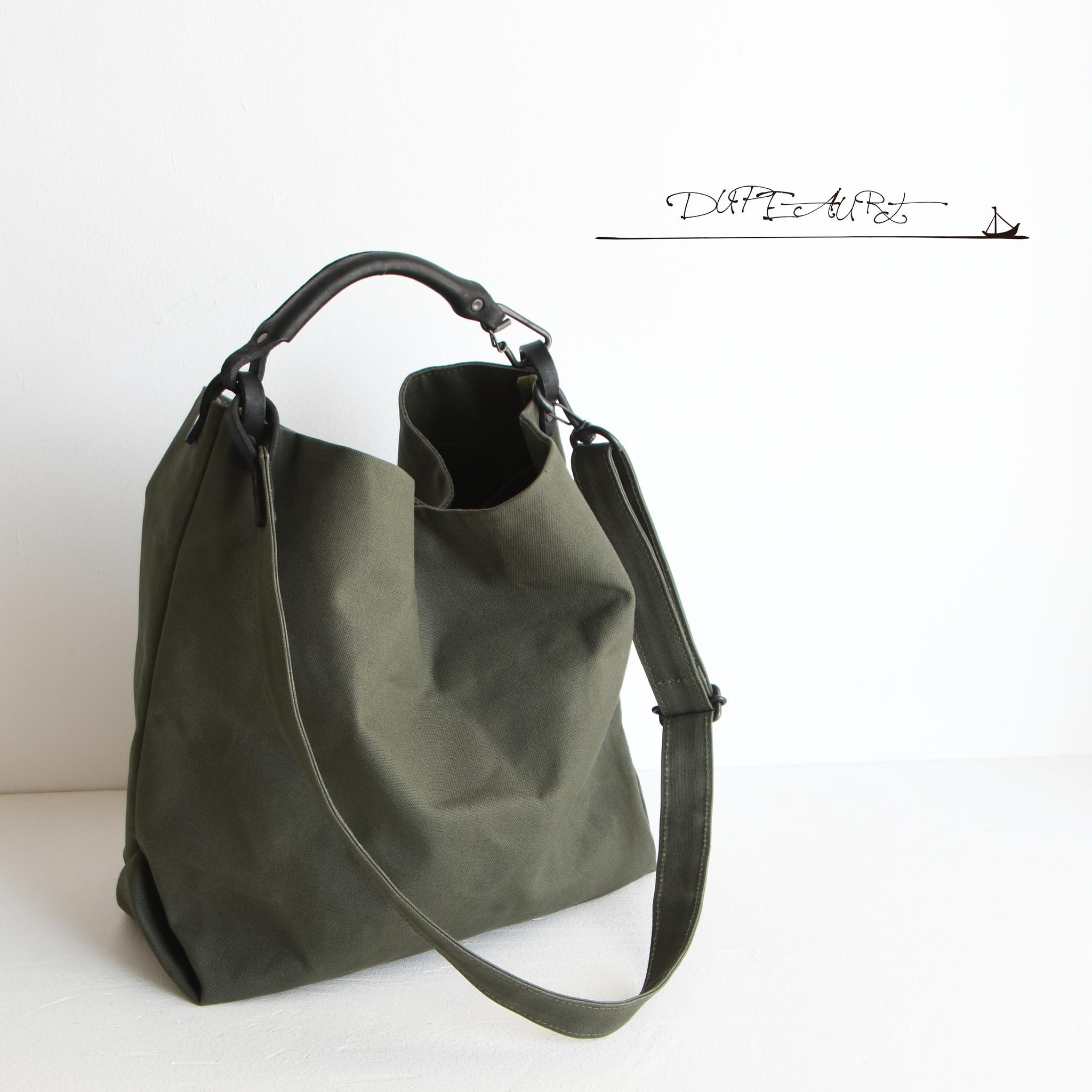 DUPEAURT/デュポー/ハンドルとショルダーで異なるフォルムの2wayバッグ/普段使いサイズ/ミリタリー | 8枚目