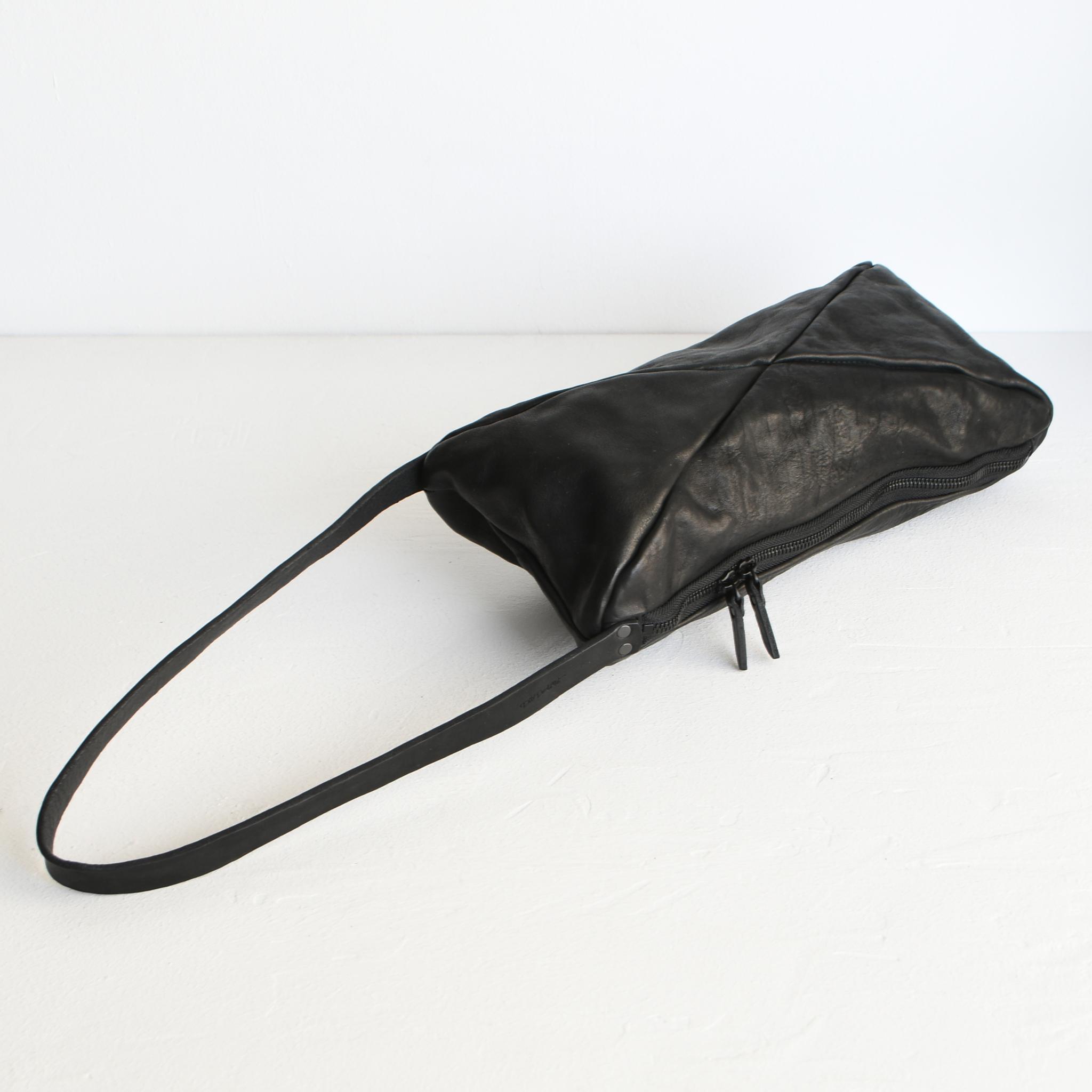 DUPEAURT/デュポー/縦型スクエアボストン/本ヌメ牛革/製品染め/ブラック | 6枚目