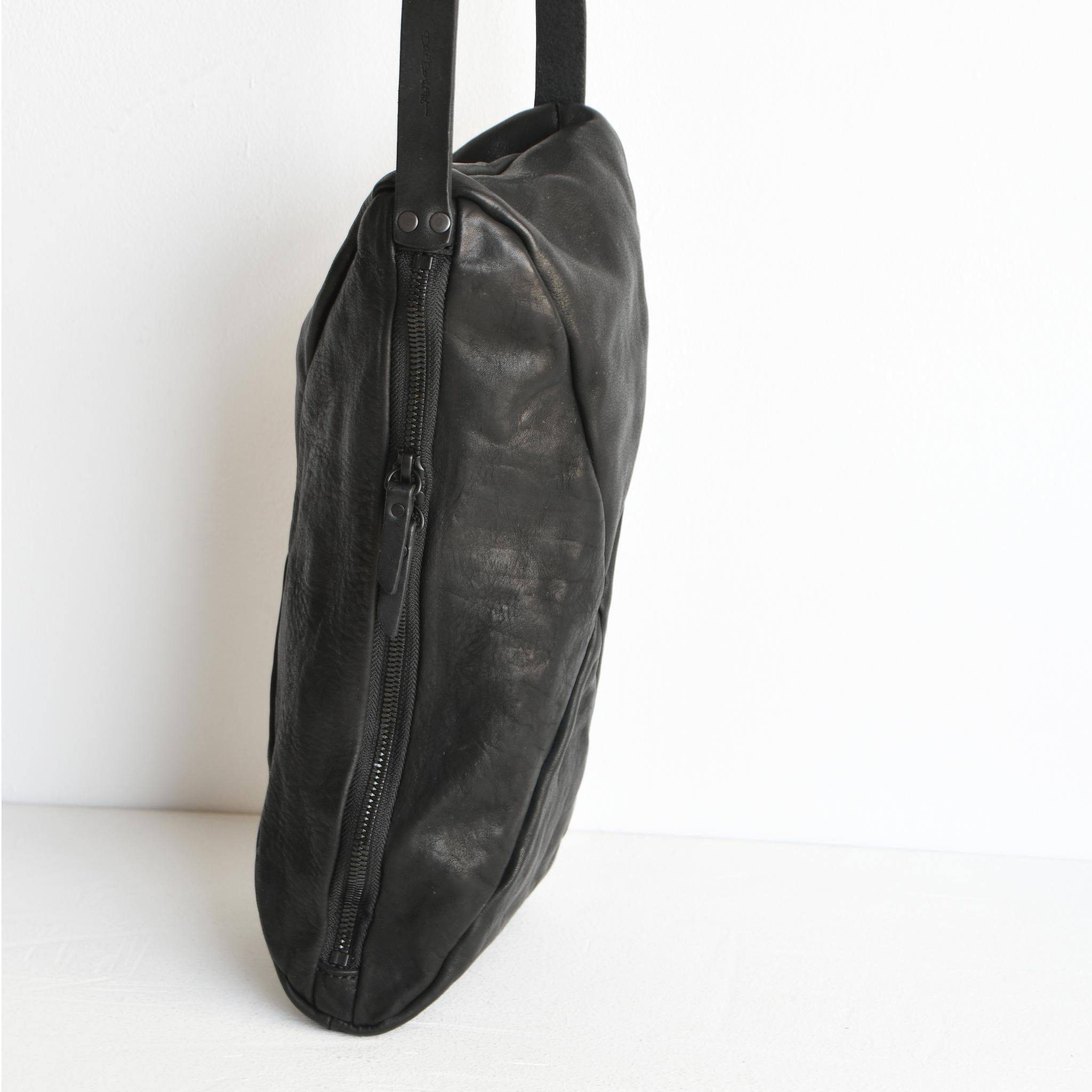 DUPEAURT/デュポー/縦型スクエアボストン/本ヌメ牛革/製品染め/ブラック | 8枚目