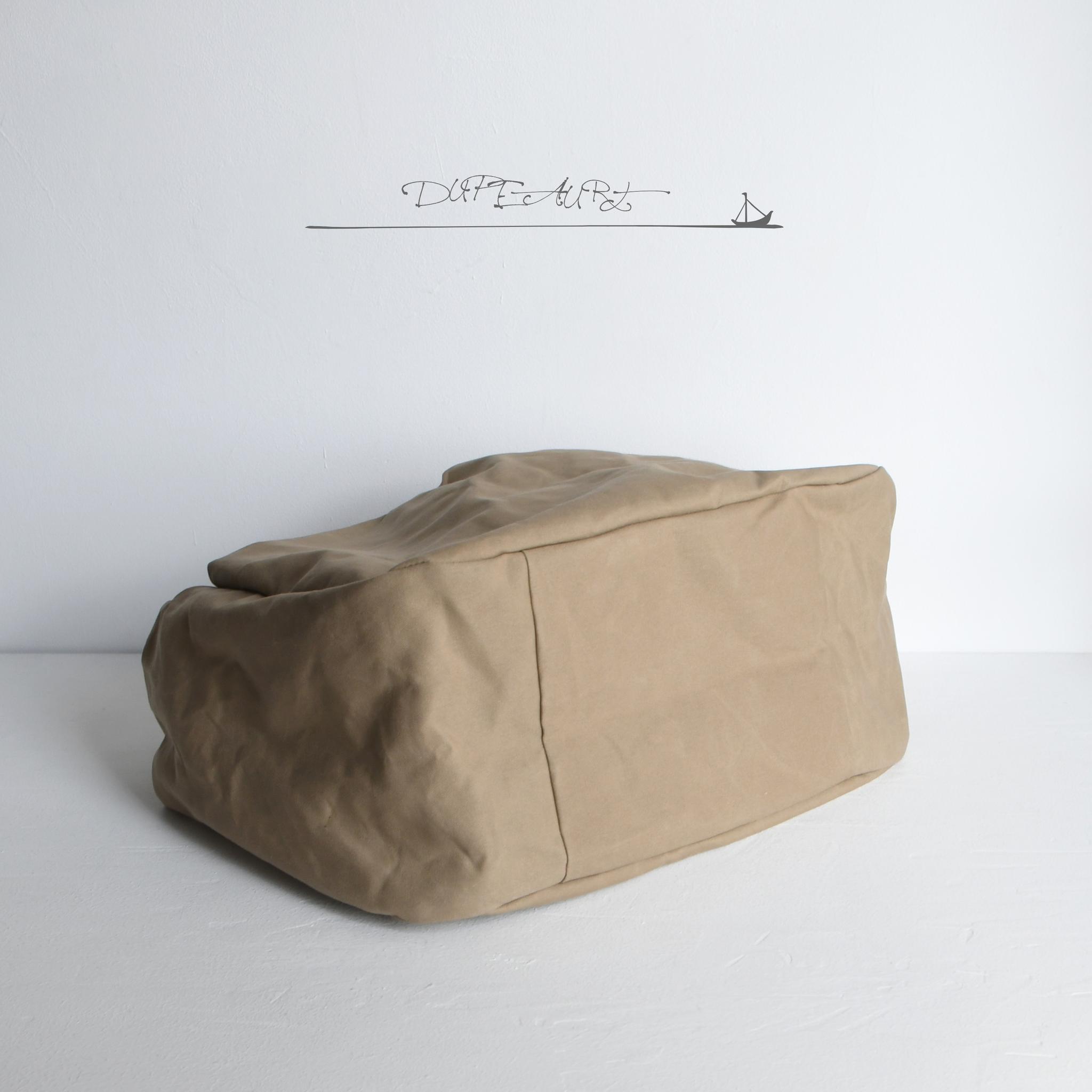 DUPEAURT/デュポー/手持ちも出来る2wayワンショルダーバッグ/パラフィン防水綿帆布/大容量/カーキベージュ | 10枚目