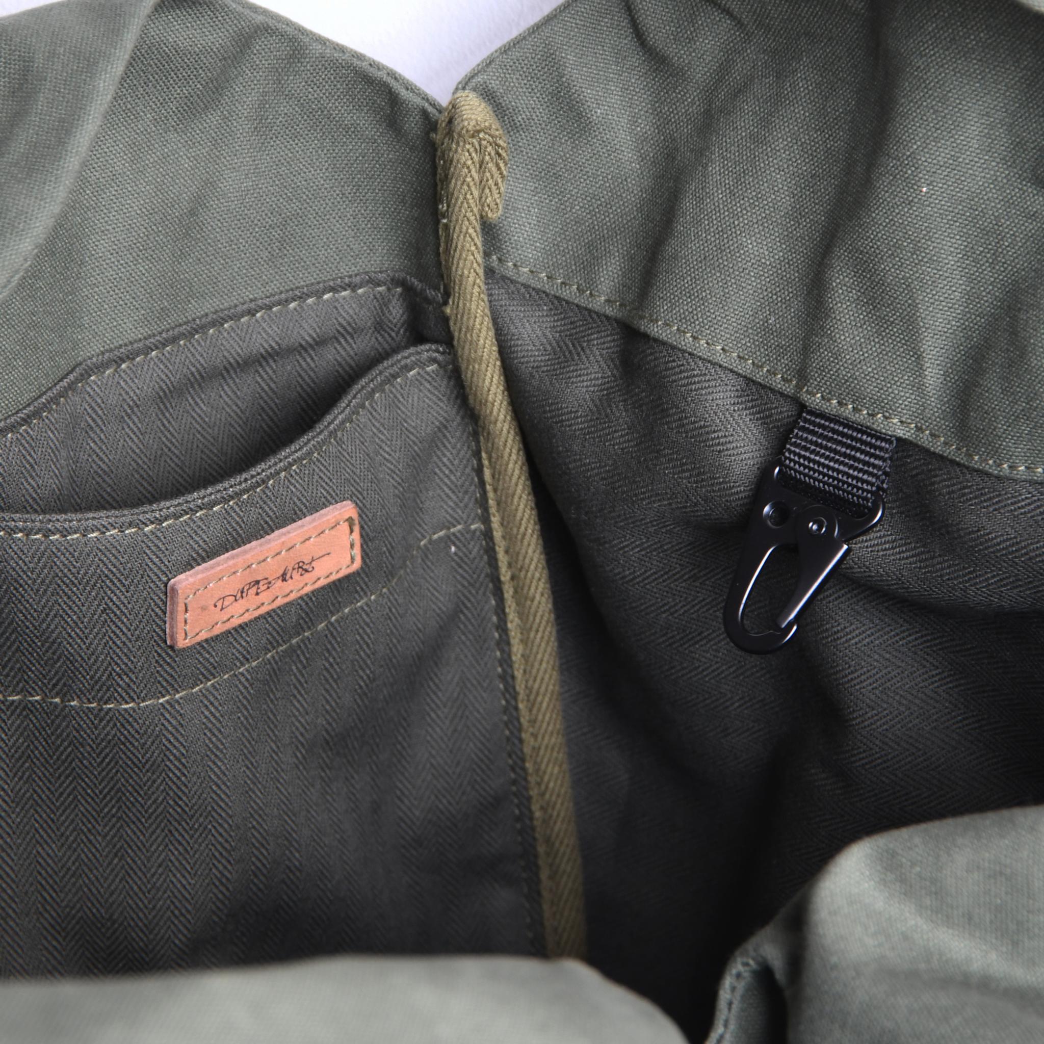 DUPEAURT/デュポー/手持ちも出来る2wayワンショルダーバッグ/パラフィン防水綿帆布/大容量/ミリタリー | 12枚目