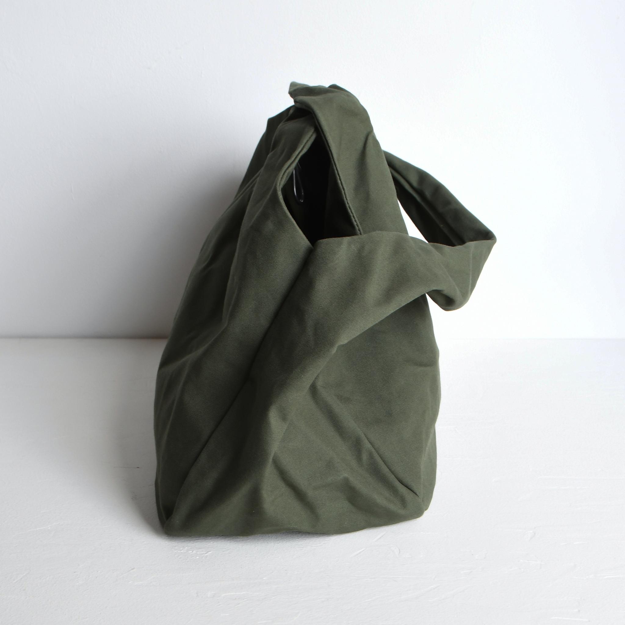 DUPEAURT/デュポー/手持ちも出来る2wayワンショルダーバッグ/パラフィン防水綿帆布/大容量/ミリタリー | 6枚目