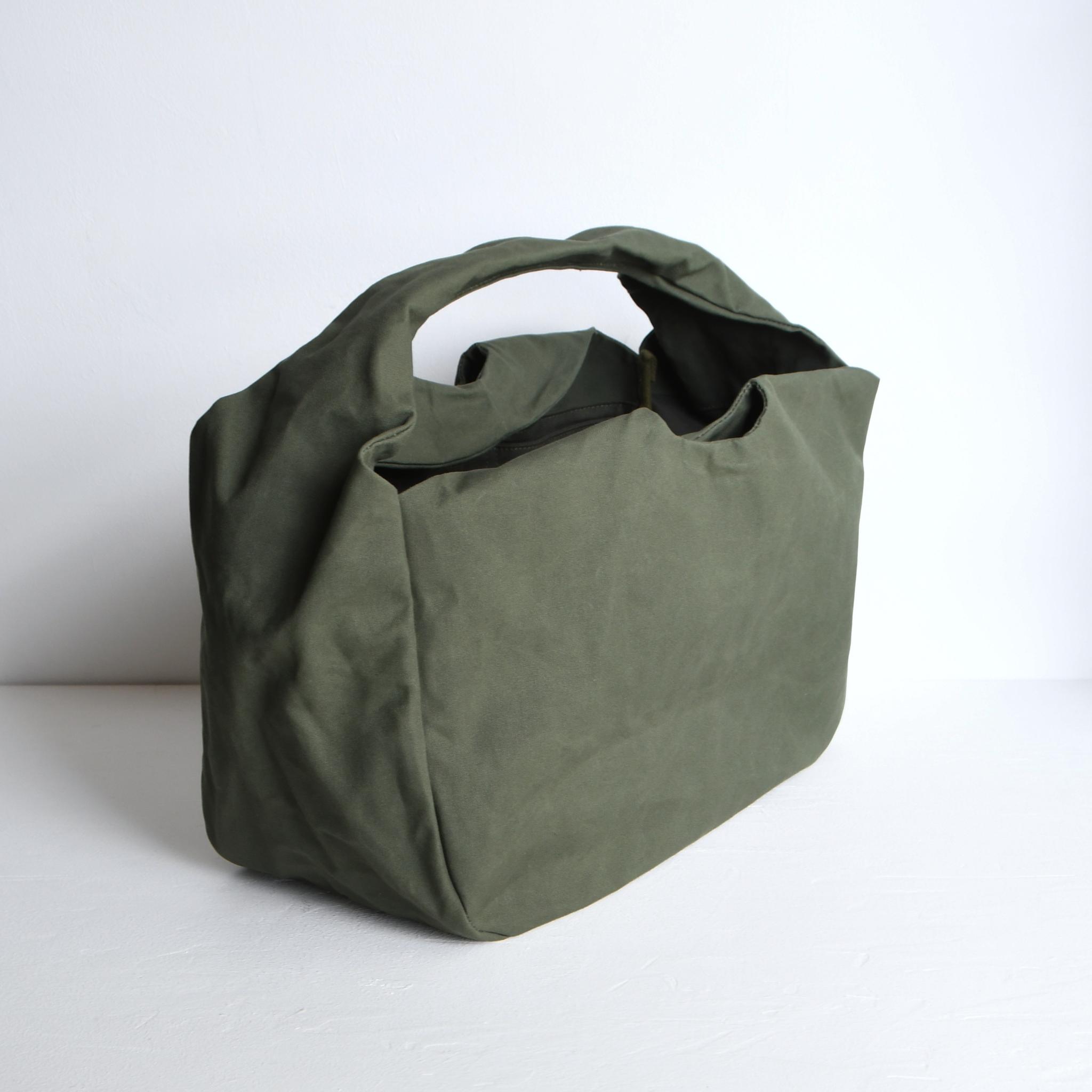 DUPEAURT/デュポー/手持ちも出来る2wayワンショルダーバッグ/パラフィン防水綿帆布/大容量/ミリタリー | 7枚目