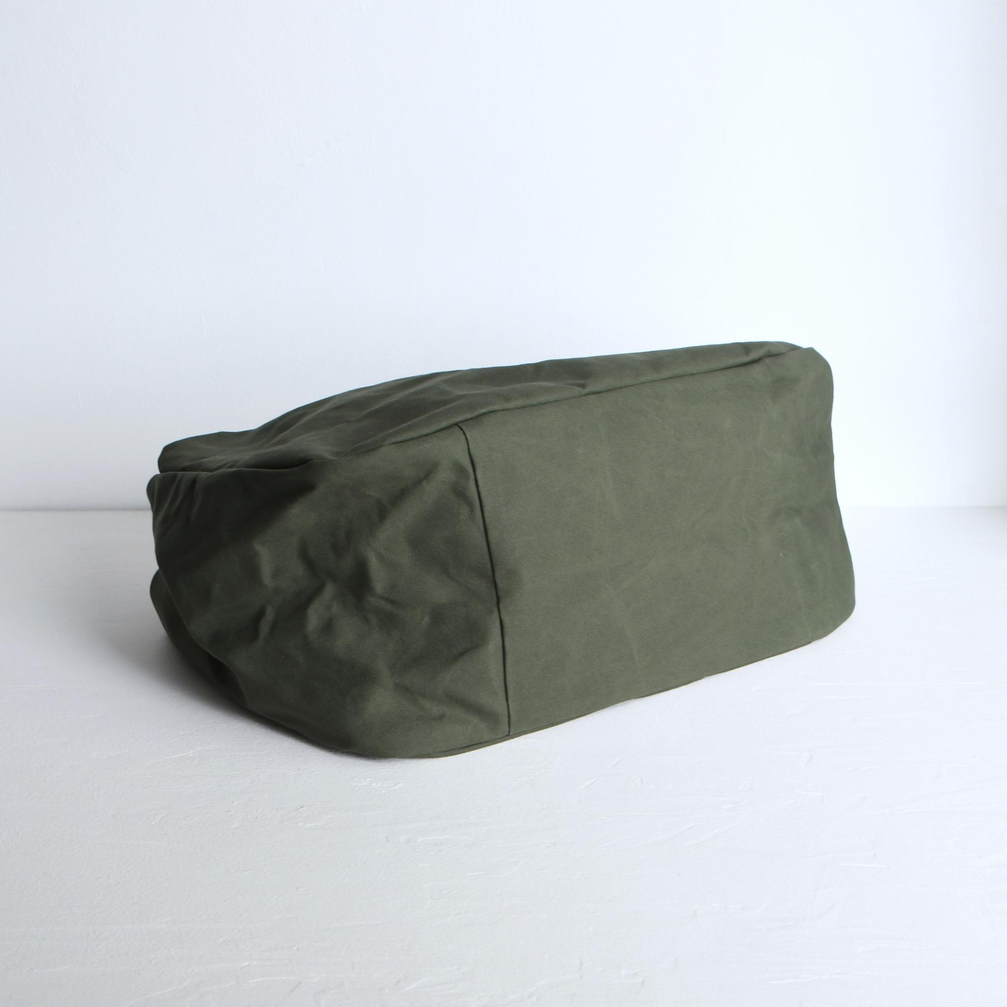 DUPEAURT/デュポー/手持ちも出来る2wayワンショルダーバッグ/パラフィン防水綿帆布/大容量/ミリタリー | 9枚目