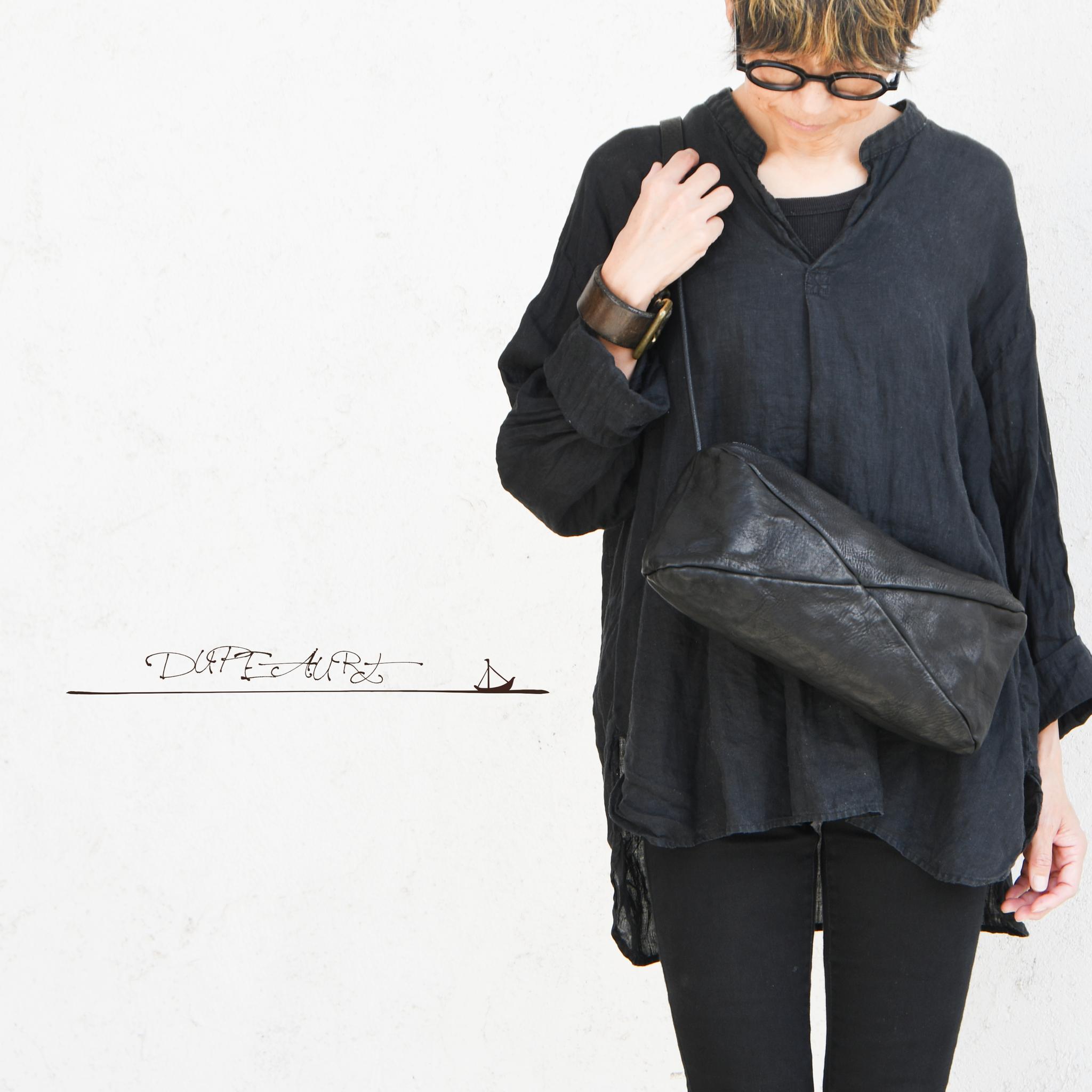 DUPEAURT/デュポー/3wayスクエアボストン/本ヌメ牛革/製品染め/ブラック | 2枚目