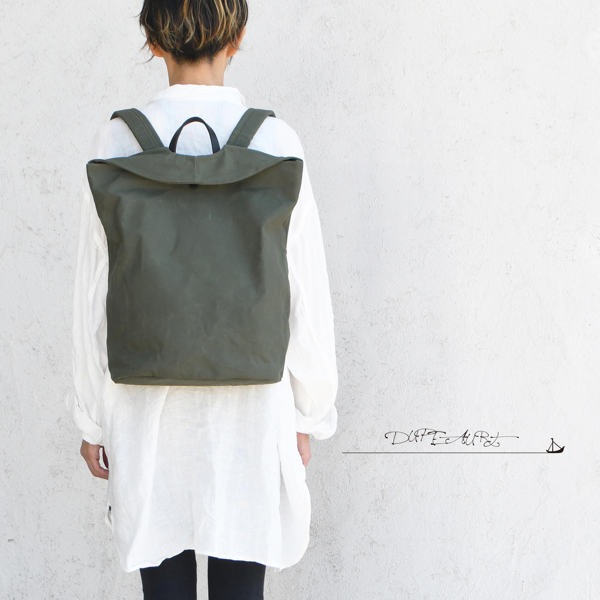 DUPEAURT/デュポー/普段使いも出来る仕事リュック/パラフィン防水帆布/ノートブック/ミリタリー