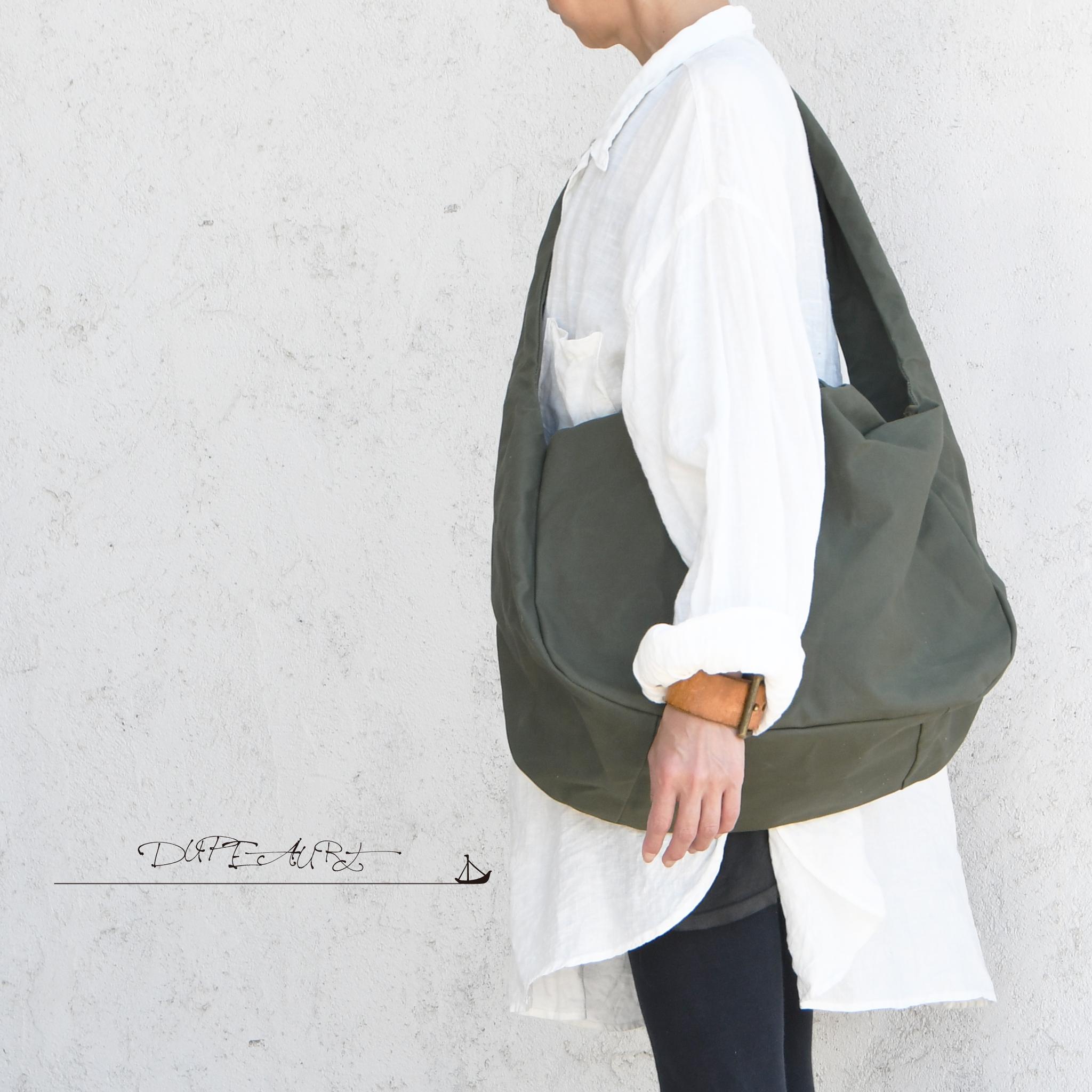 DUPEAURT/デュポー/手持ちも出来る3wayショルダーバッグ/パラフィン防水綿帆布/大容量/ミリタリー