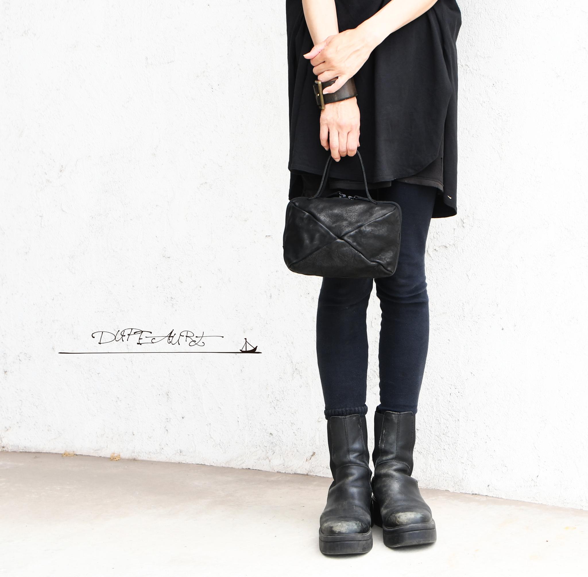 DUPEAURT/デュポー/ミニボストン/本ヌメ牛革/ブラック