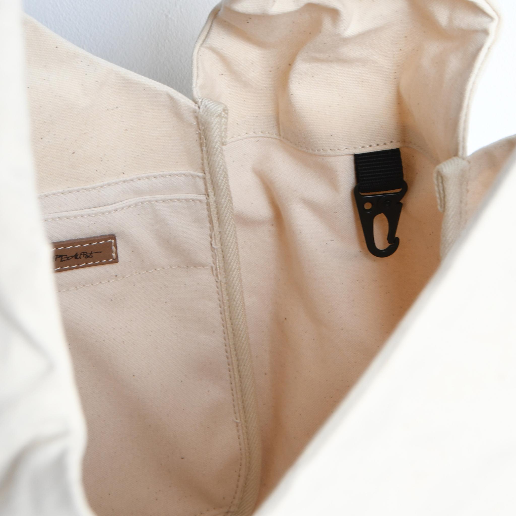 DUPEAURT/デュポー/手持ちも出来る2wayワンショルダーバッグ/パラフィン防水綿帆布/大容量/キナリ | 11枚目