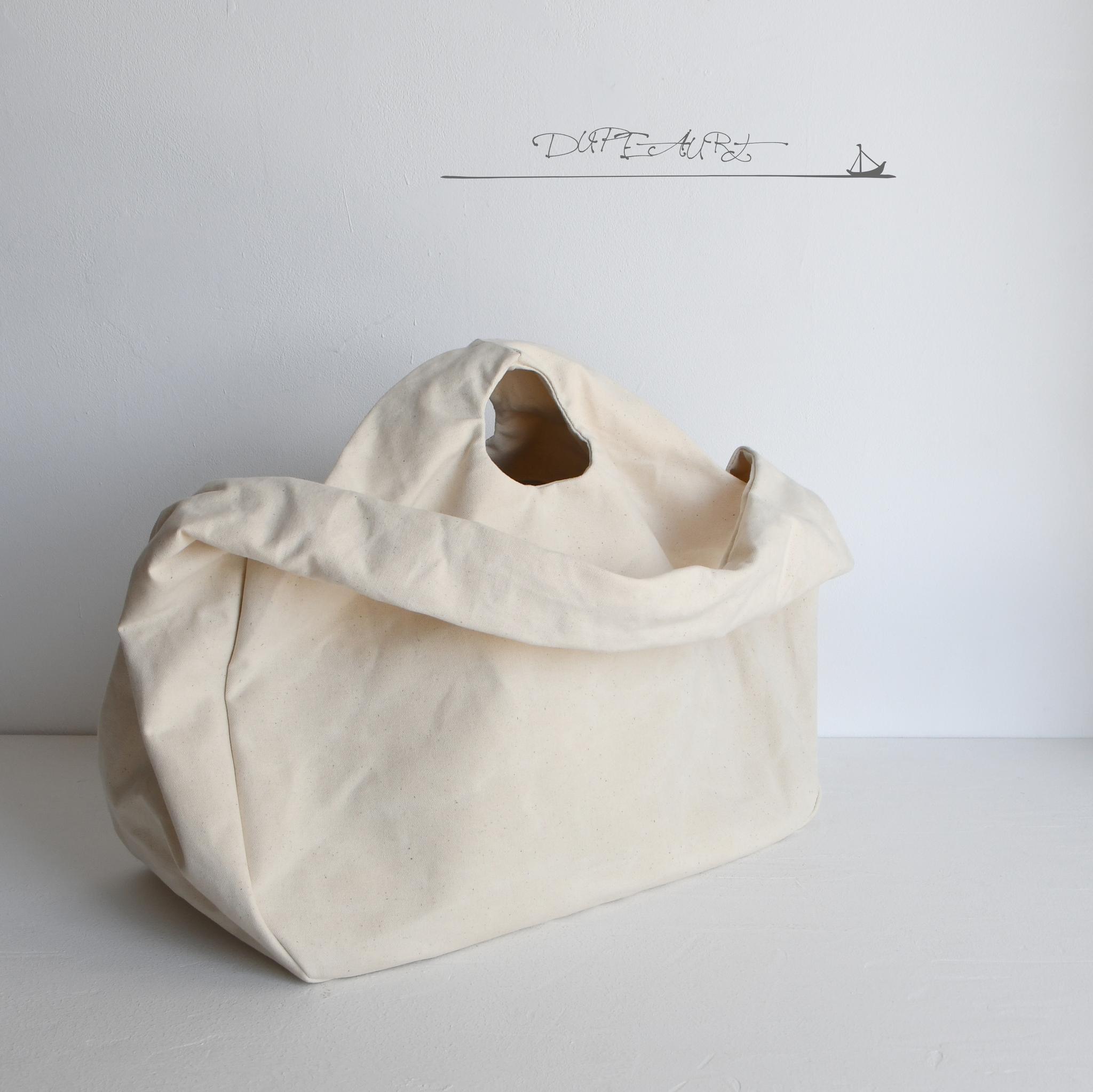 DUPEAURT/デュポー/手持ちも出来る2wayワンショルダーバッグ/パラフィン防水綿帆布/大容量/キナリ | 5枚目