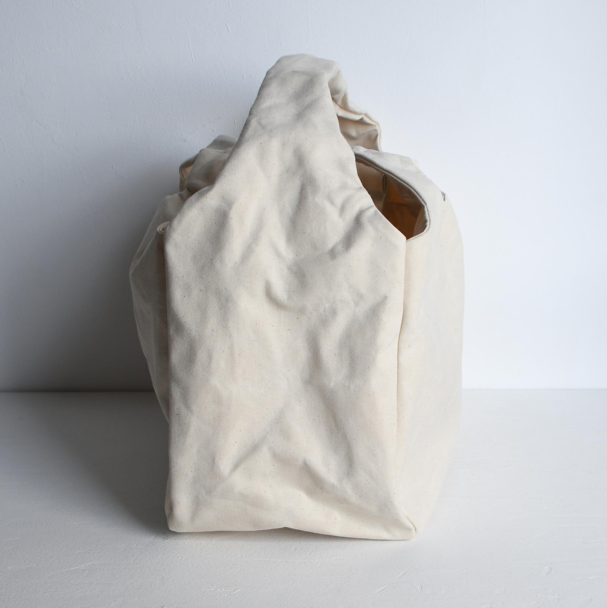 DUPEAURT/デュポー/手持ちも出来る2wayワンショルダーバッグ/パラフィン防水綿帆布/大容量/キナリ | 9枚目