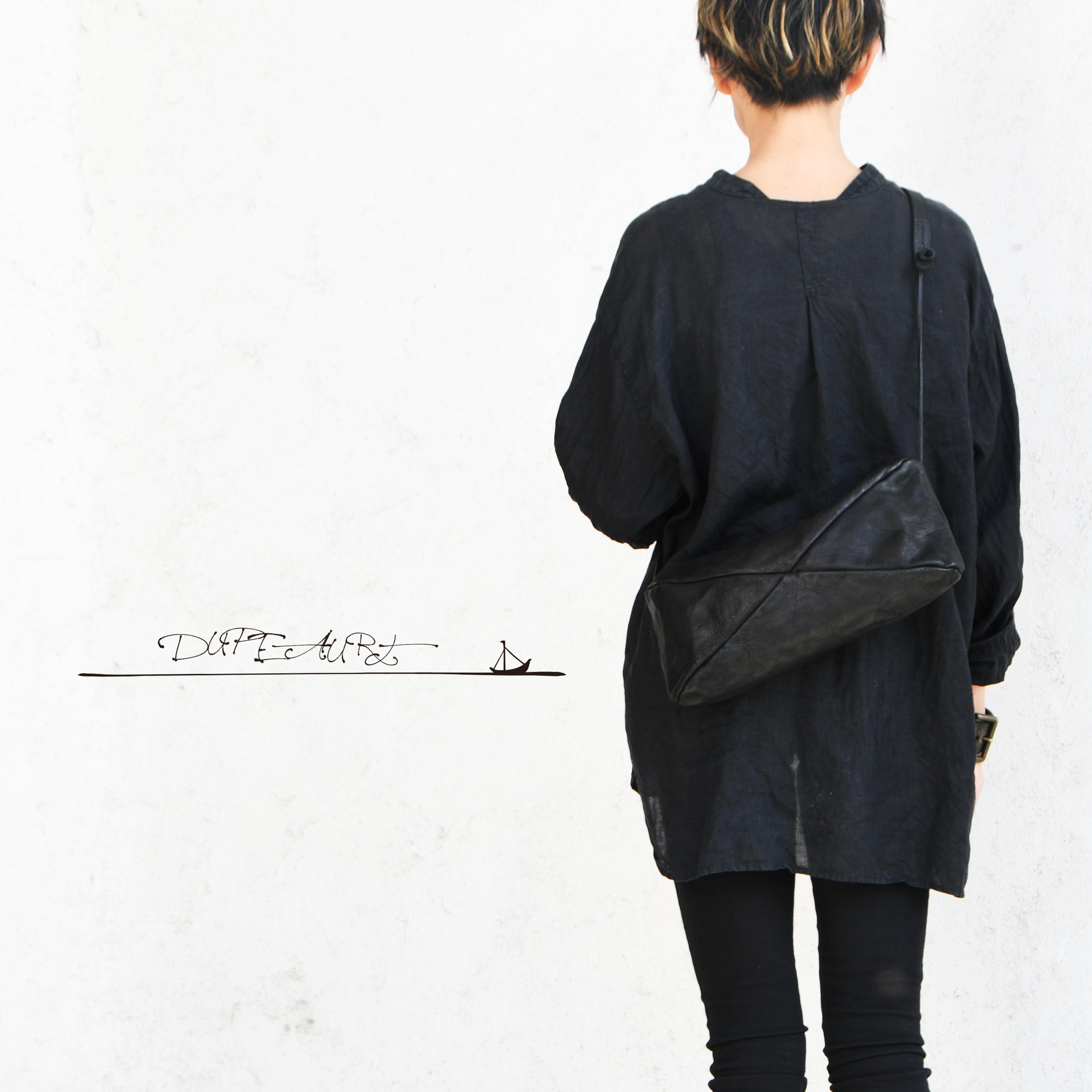 DUPEAURT/デュポー/3wayスクエアボストン/本ヌメ牛革/製品染め/ブラック